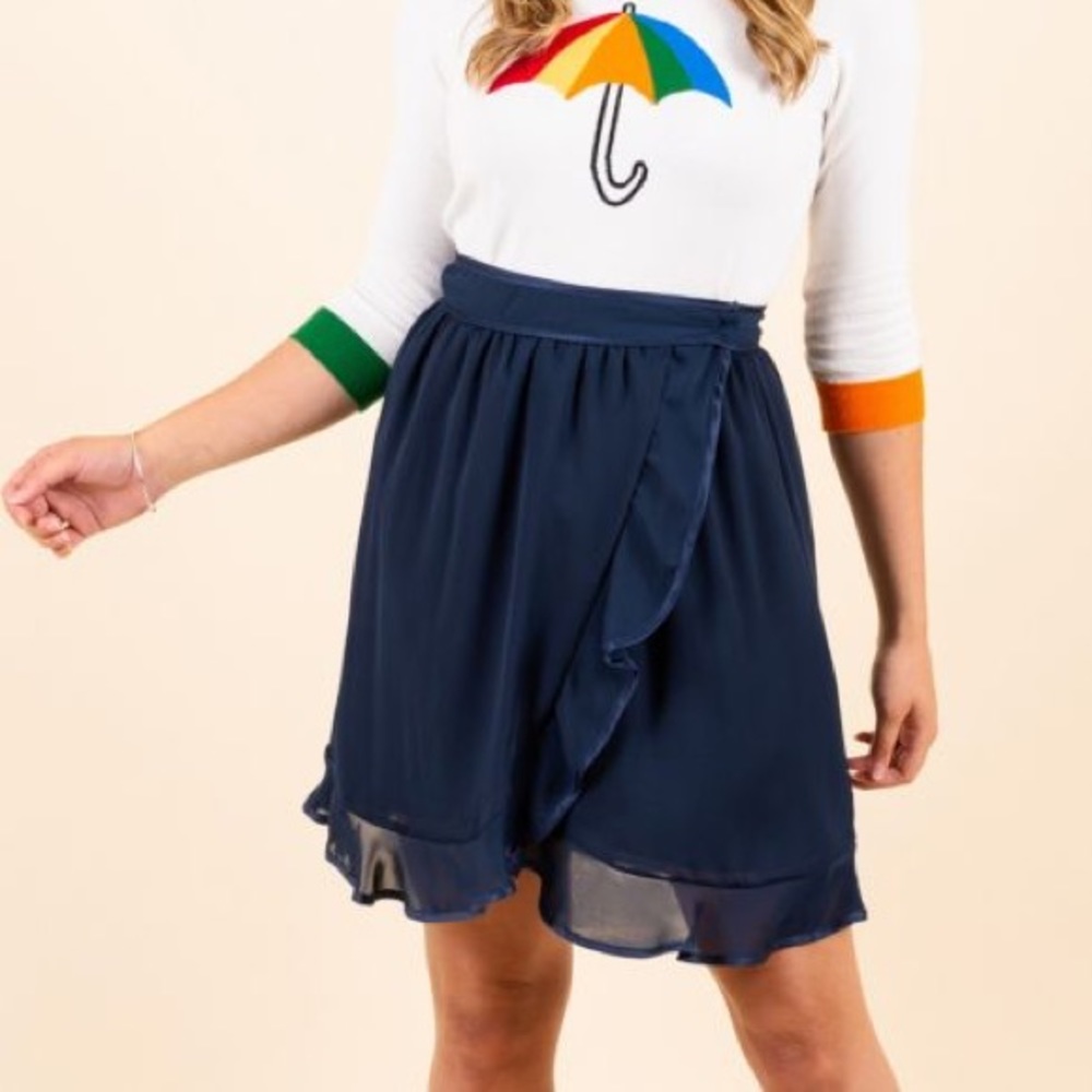 Tulip navy - Harkel That’s a wrap blue skirt 6